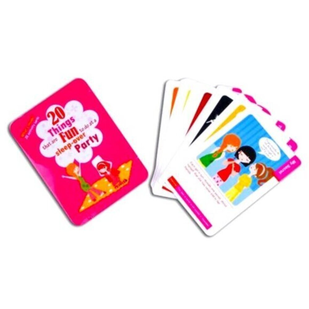 ☀️2/$14☀️The Purple Cow 20 Fun Things for A Sleepover Party Activity Card Game